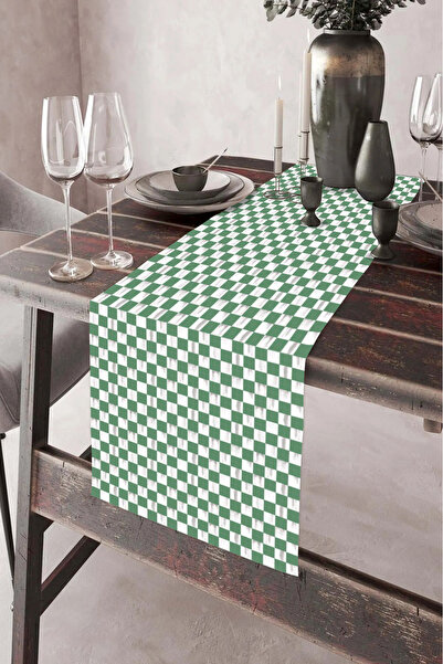 aymira home 40X140Cm Woven Stain Resistant Printed Thai Feather Fabric Table ...