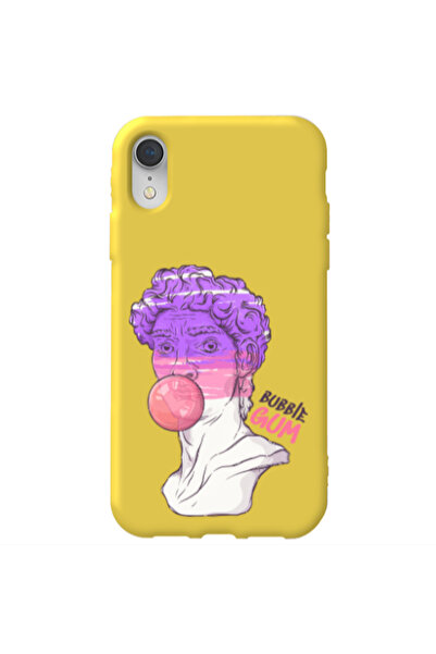Other Apple iPhone Xr Pin Bubble Yellow Colored Silicone TPU Θήκη