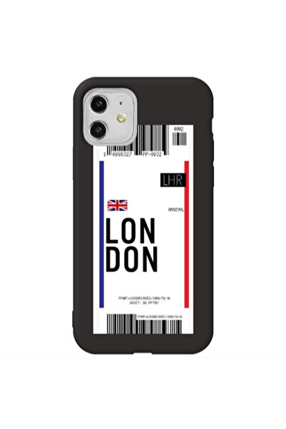 Other Apple iPhone 11 London Arrival Black Colored Silicone TPU Θήκη
