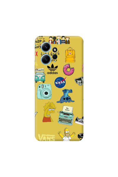 Other Xiaomi Redmi Note 12 4G Mixed up 3 Yellow Colored Silicone TPU Θήκη