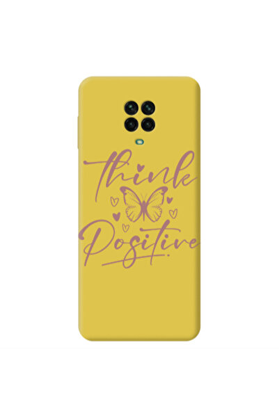 Other Xiaomi Redmi Note 9 Pro Think Positive Yellow Colored Silicone TPU Θήκη