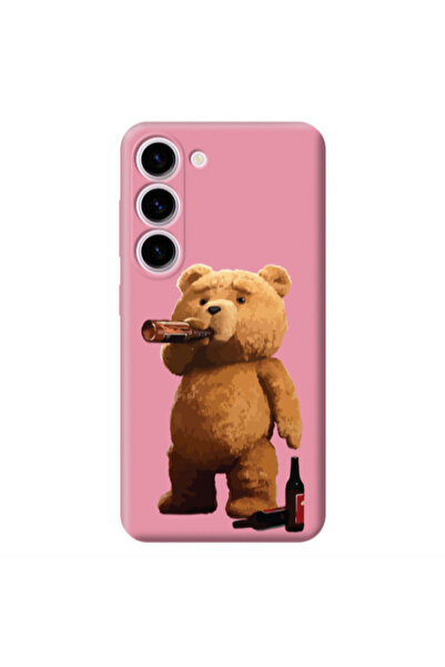 Other Samsung S23 Plus Beer Time Pink Colored Silicone TPU Θήκη