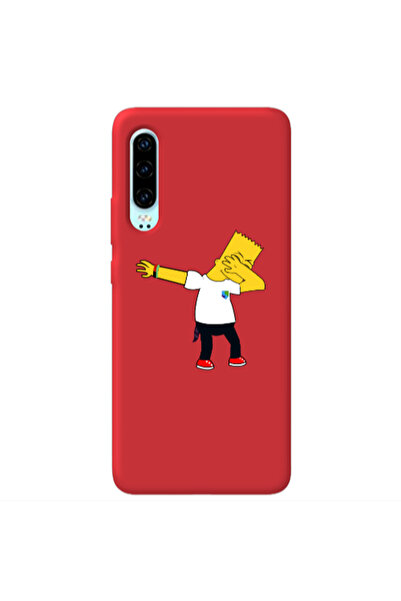 Other Huawei P30 Simpsons2 Red Colored Silicone TPU Θήκη