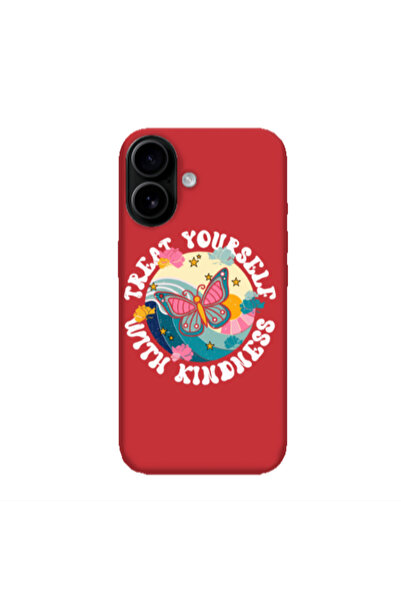 Other Apple Iphone 16 plus Kindless Yourself Red Colored Silicone TPU Θήκη