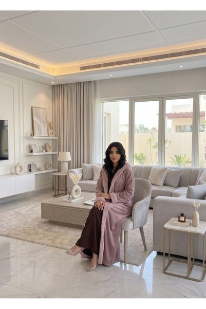 alqarat "Ghayma" Velvet Winter Coat