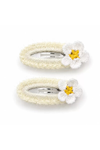 TIGEA Accessories Χειροποίητη πλεκτή αγκράφα με σχέδιο λουλουδιών για μωρά κα...
