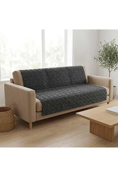 GENÇEV HOME COLLECTİONS Bearded Chenille Non-Slip Base Sofa Cover – One-Piece...