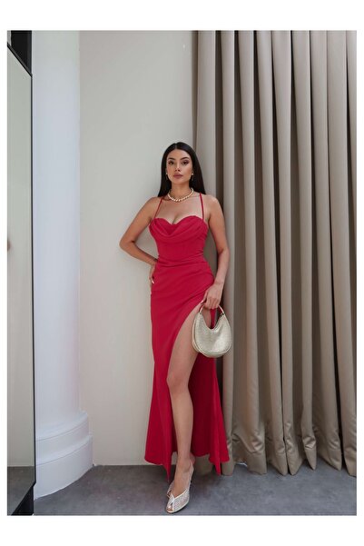 ESRAHELVACI Corset Detailed Back Tie Dress