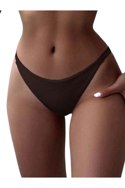 OEM Slip de baie dama, elegant, maro, S