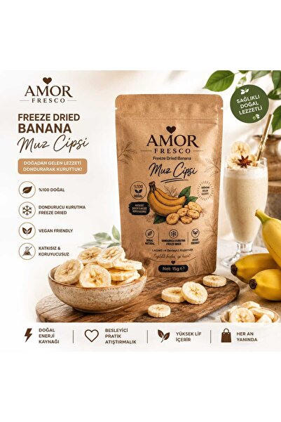 Amor Fresco dondurarak kurutulmuş freeze dried Muz