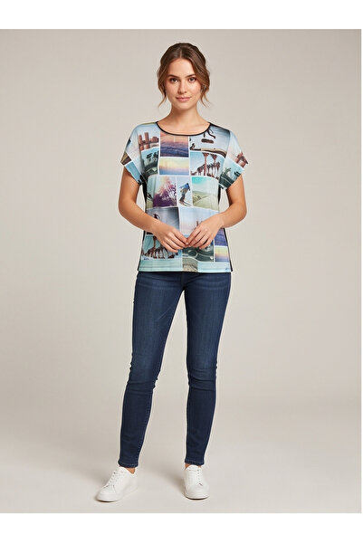 gökçesu Women's Relaxed Cut T-shirt