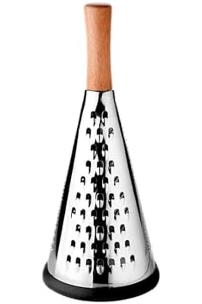 Yıldızan Eli̇tse Stor 3-Sided Stainless Steel Luxury Chef's Grater with Woode...