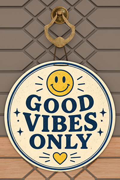 Dormot Home Modern Written Smile Design Round Door Ornament Digital Printing ...