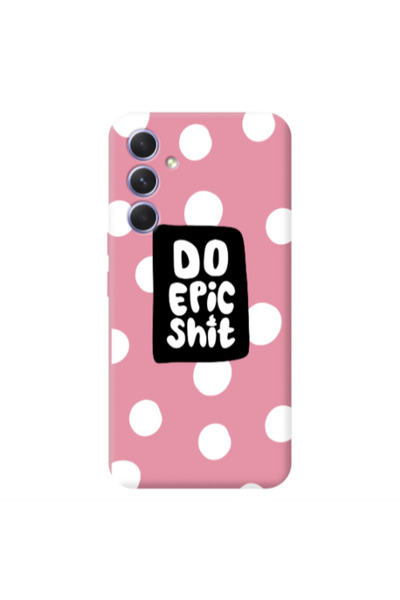 Other Samsung A54 Do Epic Shit Pink Colored Silicone TPU Θήκη
