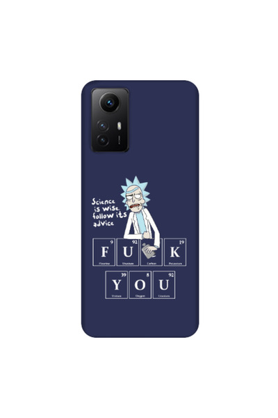 Other Xiaomi Redmi Note 12s Rick Scince is wise Dark blue Colored Silicone TP...