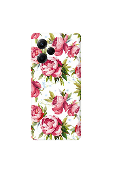 Other Xiaomi Poco X5 Pro Pink Roses Transparent Silicone TPU Θήκη