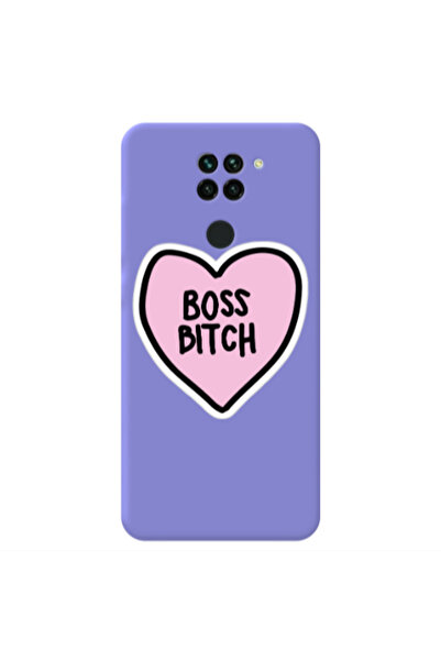 Other Xiaomi Redmi Note 9 Boss Bitch Purple Colored Silicone TPU Θήκη