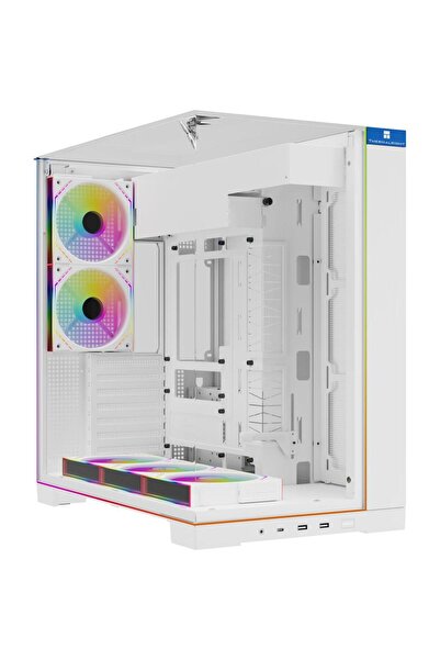 ThermalRight A70 ARGB ATX PC Case, 270° Panoramic Glass, 5 Fans, White
