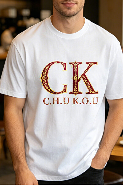 Fleck تيشيرتات كلاسيكية للرجال بتصميم CK C H U K O U تيشيرتات مطبوعة للرجال