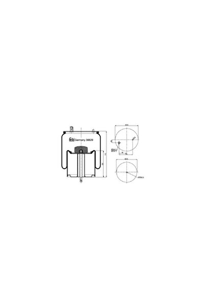 FEBI BILSTEIN Perna de Aer Spate (diametru: 260/286mm) Rvi G Kerax Magnum Mid...
