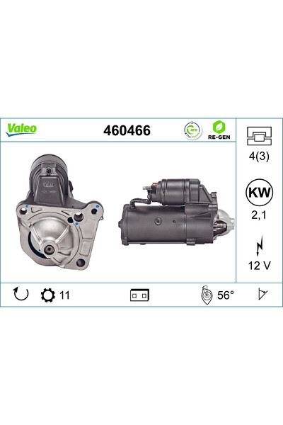 VALEO Electromotor (12V 2.1KW Recondiționat Profesional) Volvo S40 I V40 Mits...