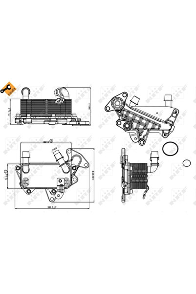 NRF Radiator Racire Ulei Cutie de Viteze Automata SKODA OCTAVIA 2/SUPERB 2 VW...