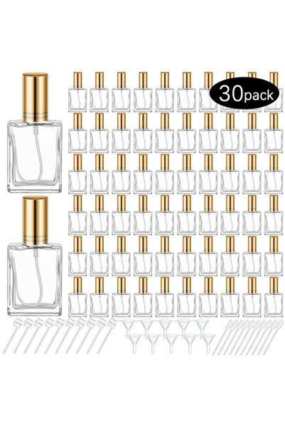 Choice Glass 15ml 30pcs 30-Piece Set, 15ml Glass Perfume Bottle, Mini Glass E...