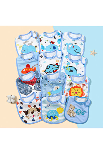 Choice1 Random 5pcs blue Random 5pcs/set Baby Girl Boy Feeding Bibs Waterproo...