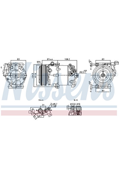 Nissens Compresor Aer Conditionat Clima HYUNDAI ELANTRA 5
