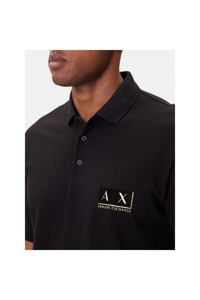 Armani Exchange Polo bărbați XM001885 AF13026 Negru