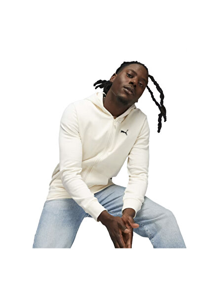 Puma BETTER ESSENTIALS Φούτερ με ολόσωμο φερμουάρ TR 675979-99 Εκρού S