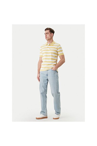 Guess Jeans Ανδρικό Πόλο M6GP00KCOT1 Κίτρινο