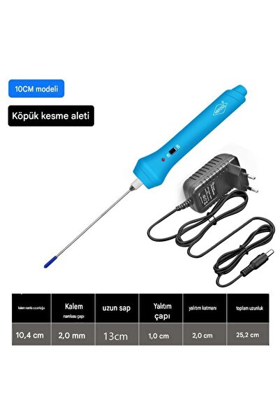 Profisher Strafor Köpük Kesme Kalemi 10 cm Adaptörlü ON/OFF Siviç Sıcak Tel