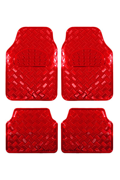 OEM Covorase Auto Universale, model Diamond, culoare Crom Rosu