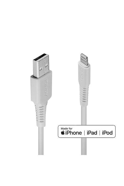 LİNDY Καλώδιο USB 2.0 σε Lightning 1μ Λευκό