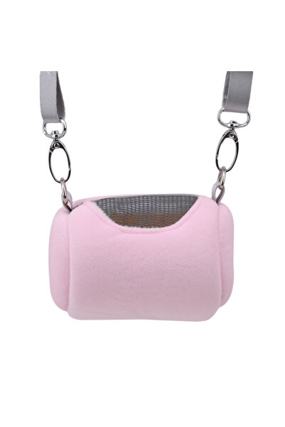 Choice Pink Hamster Carrier Bag Pet Cage Cross Body Accessories Cylinder Desi...