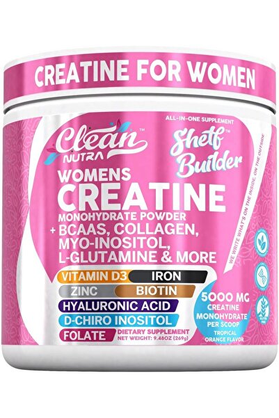 Clean Nutraceuticals Creatine for Women , Creatine Monohydrate + BCAA Powder ...