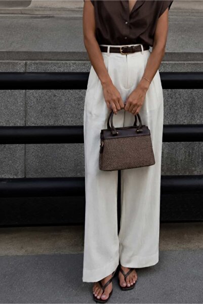Yuka Atelier Oria Cross-Use Shoulder and Hand Bag (Wicker Look)