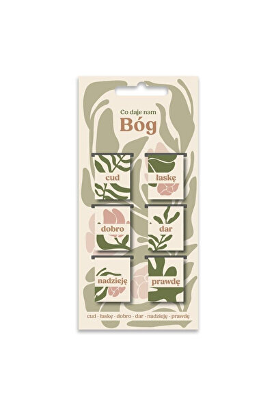 Szaron Semne de carte magnetice 'Co daje nam Bog', cu design vegetal, Multico...