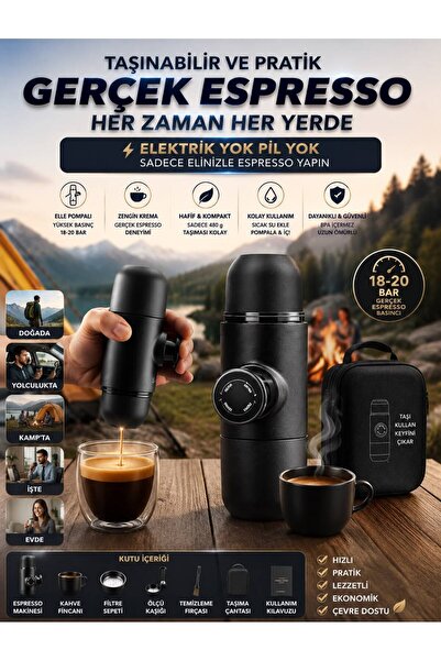 38 MBM MANUEL VE PORTATİF ESPRESSO MAKİNESİ