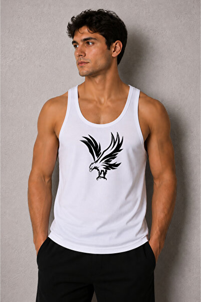 cesita Eagle Printed Men's Gym Fitness Athlete Singlet