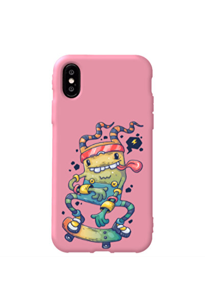 Other Apple iPhone Xs Max Dangerous task Pink Colored Silicone TPU Θήκη