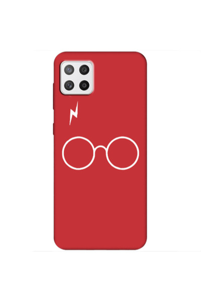 Other Samsung A22 5G glasses Red Colored Silicone TPU Θήκη