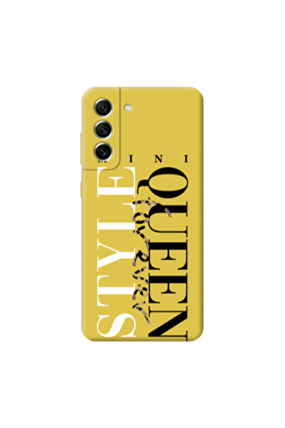Other Samsung S21 FE Mini Quen Forever Yellow Colored Silicone TPU Θήκη