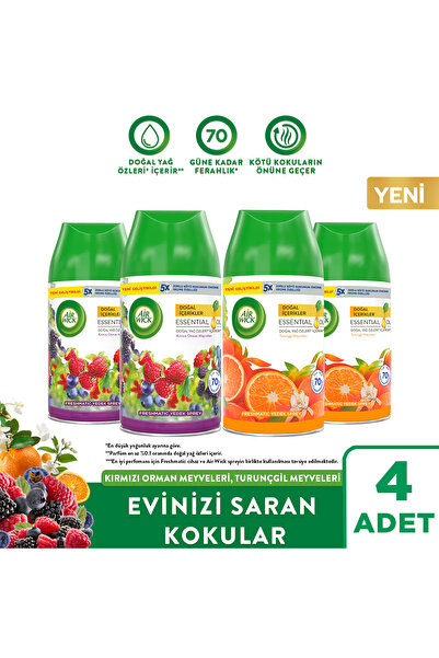 Air Wick Oda Kokusu Freshmatic Yedek Sprey Kırmızı Orman&Turunçgil Meyveleri,...