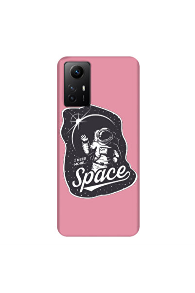 Other Xiaomi Redmi Note 12s I need more spacee Pink Colored Silicone TPU Θήκη