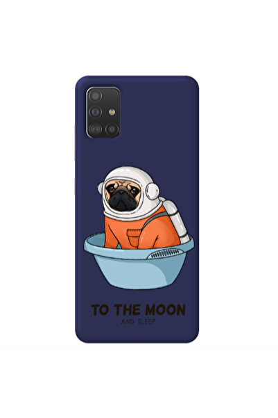 Other Samsung A71 To the moon Dark blue Colored Silicone TPU Θήκη