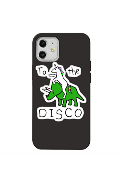 Other Apple iPhone 12 To the disco Black Colored Silicone TPU Θήκη