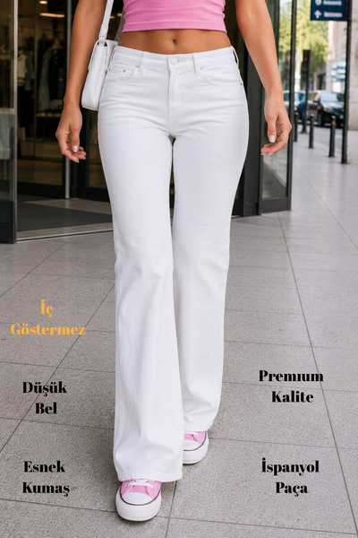 CEDY DENIM High Quality Women's 5-Pocket Low Waist Spanish Leg Skinnyfit Stre...