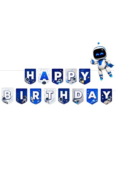 parti show Astrobot Happy Birthday Banner 17*170 cm